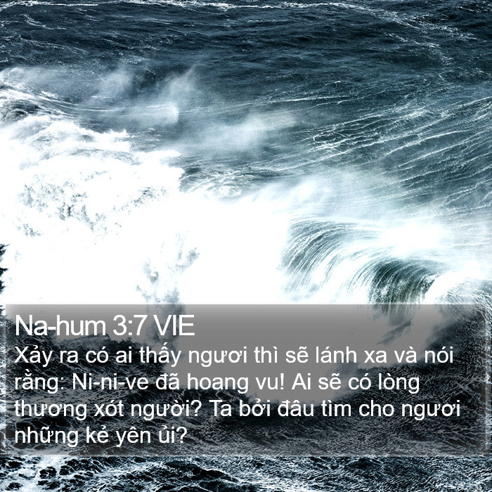 Na-hum 3:7 VIE Bible Study