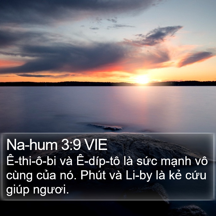 Na-hum 3:9 VIE Bible Study