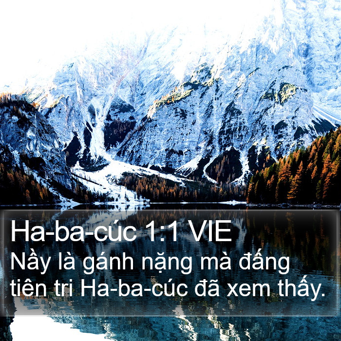 Ha-ba-cúc 1:1 VIE Bible Study