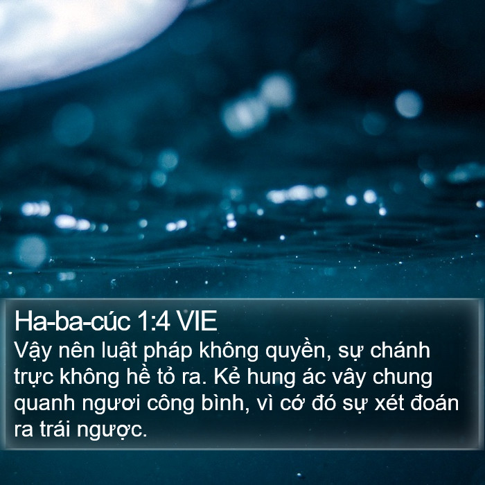 Ha-ba-cúc 1:4 VIE Bible Study