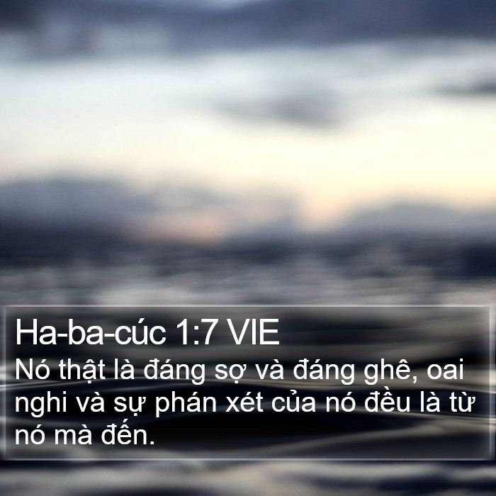 Ha-ba-cúc 1:7 VIE Bible Study