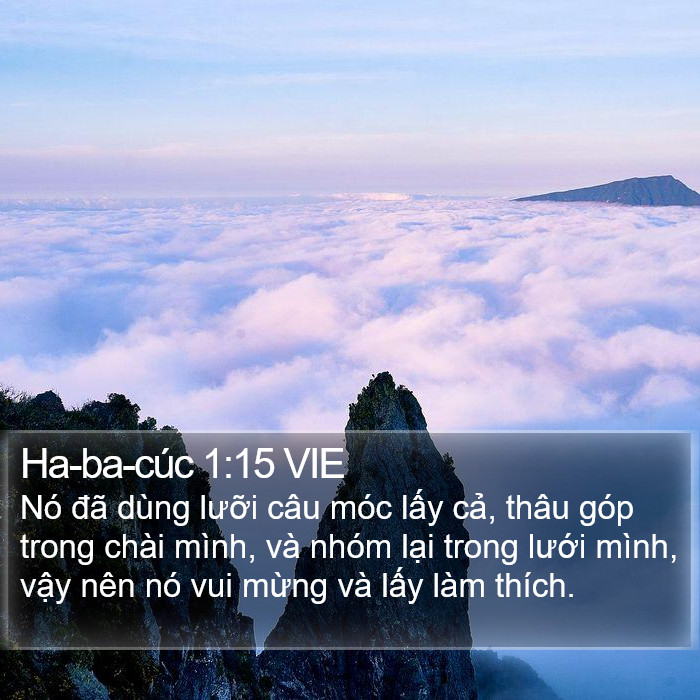 Ha-ba-cúc 1:15 VIE Bible Study