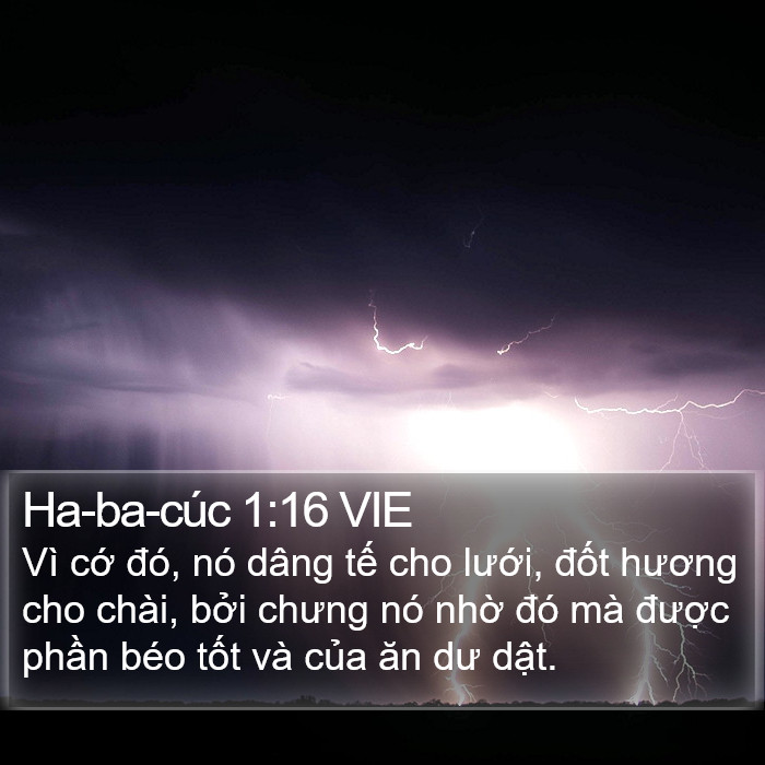 Ha-ba-cúc 1:16 VIE Bible Study