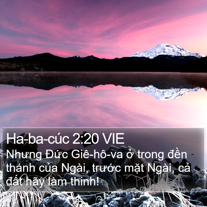 Ha-ba-cúc 2:20 VIE Bible Study