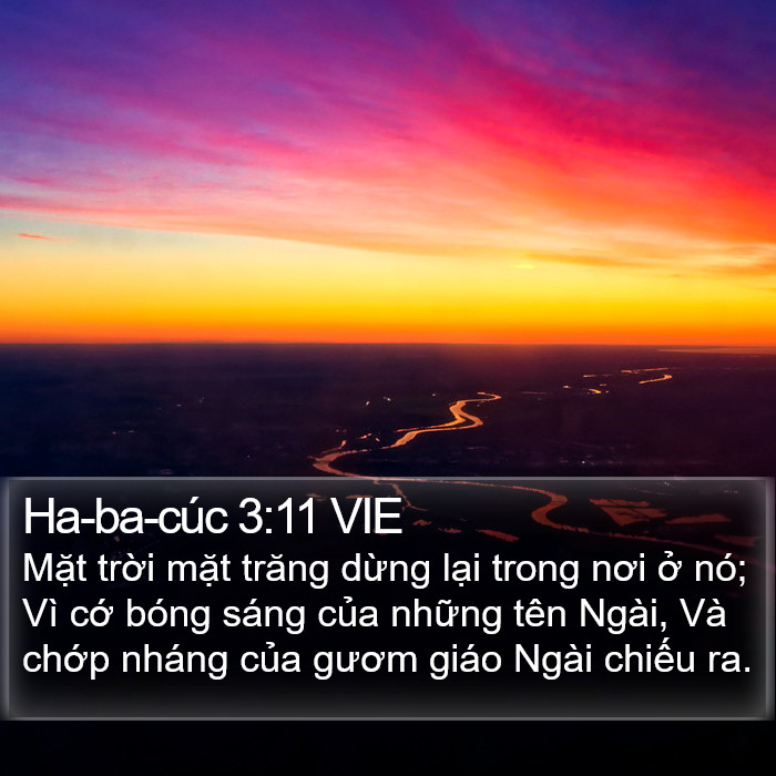 Ha-ba-cúc 3:11 VIE Bible Study