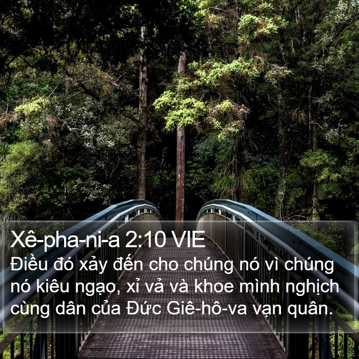 Xê-pha-ni-a 2:10 VIE Bible Study