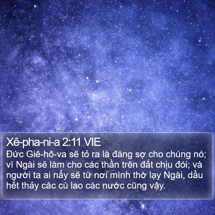 Xê-pha-ni-a 2:11 VIE Bible Study