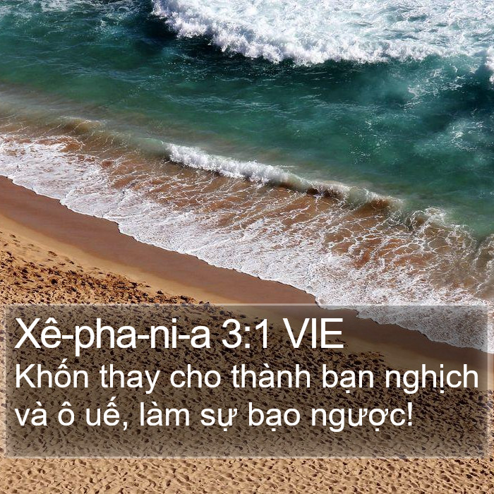 Xê-pha-ni-a 3:1 VIE Bible Study