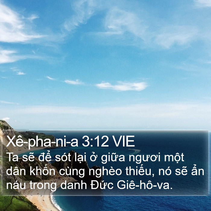 Xê-pha-ni-a 3:12 VIE Bible Study