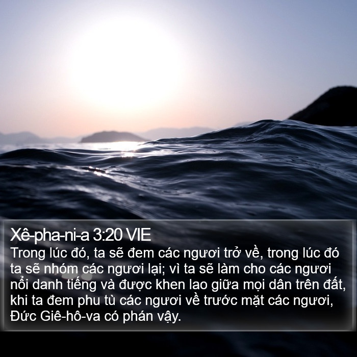 Xê-pha-ni-a 3:20 VIE Bible Study