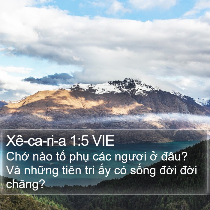 Xê-ca-ri-a 1:5 VIE Bible Study