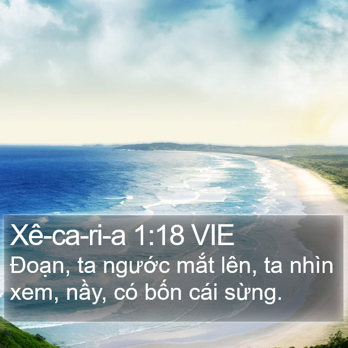 Xê-ca-ri-a 1:18 VIE Bible Study