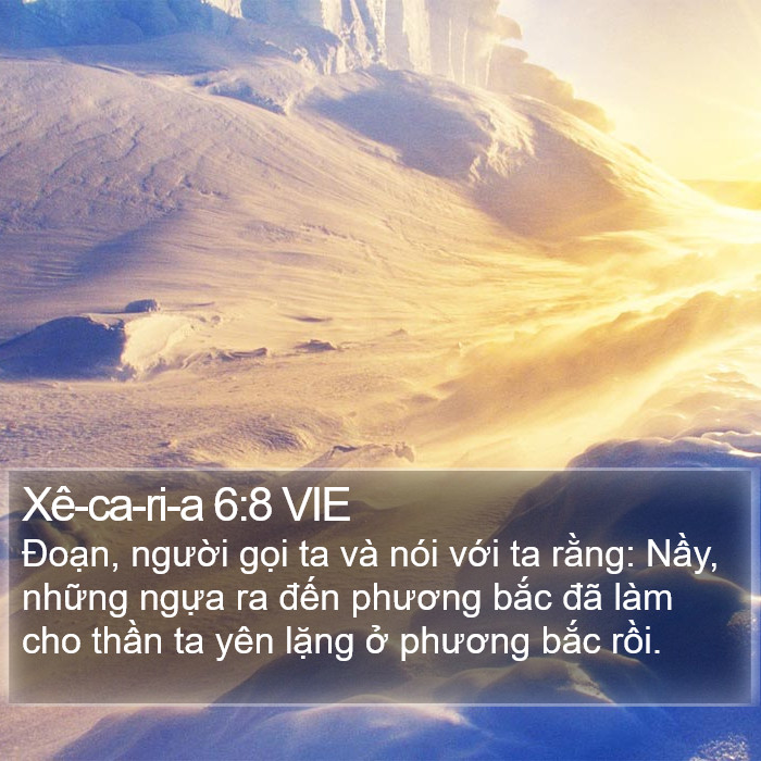 Xê-ca-ri-a 6:8 VIE Bible Study