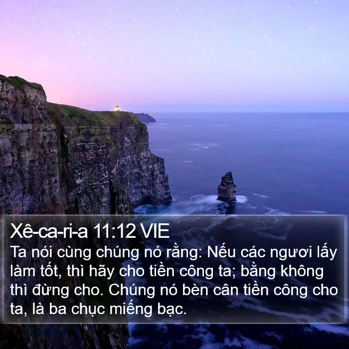 Xê-ca-ri-a 11:12 VIE Bible Study