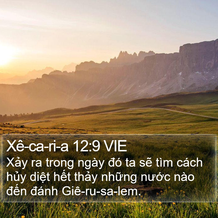 Xê-ca-ri-a 12:9 VIE Bible Study