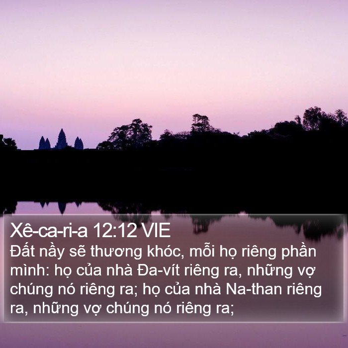 Xê-ca-ri-a 12:12 VIE Bible Study