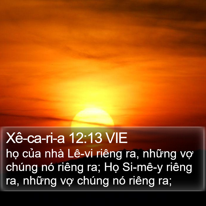 Xê-ca-ri-a 12:13 VIE Bible Study