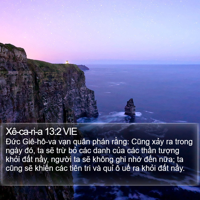 Xê-ca-ri-a 13:2 VIE Bible Study