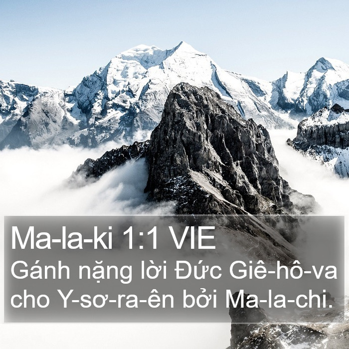 Ma-la-ki 1:1 VIE Bible Study