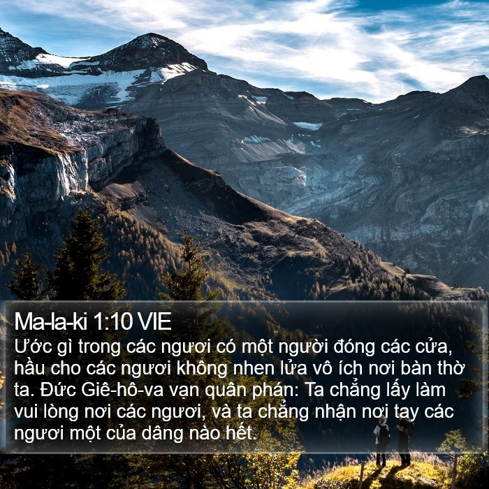 Ma-la-ki 1:10 VIE Bible Study