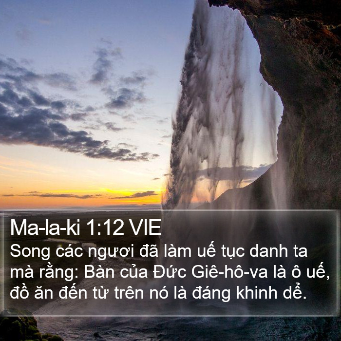 Ma-la-ki 1:12 VIE Bible Study