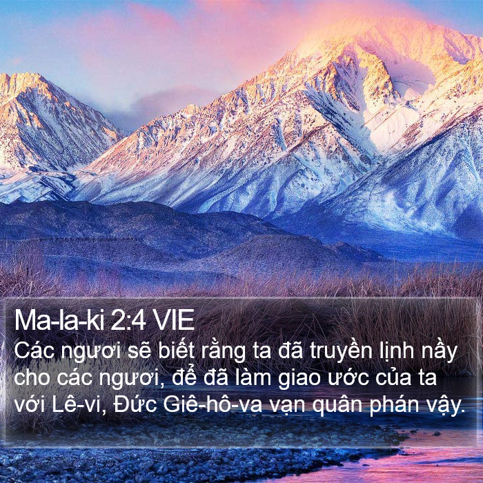 Ma-la-ki 2:4 VIE Bible Study