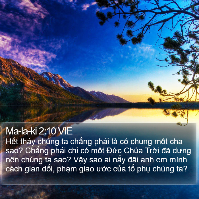 Ma-la-ki 2:10 VIE Bible Study