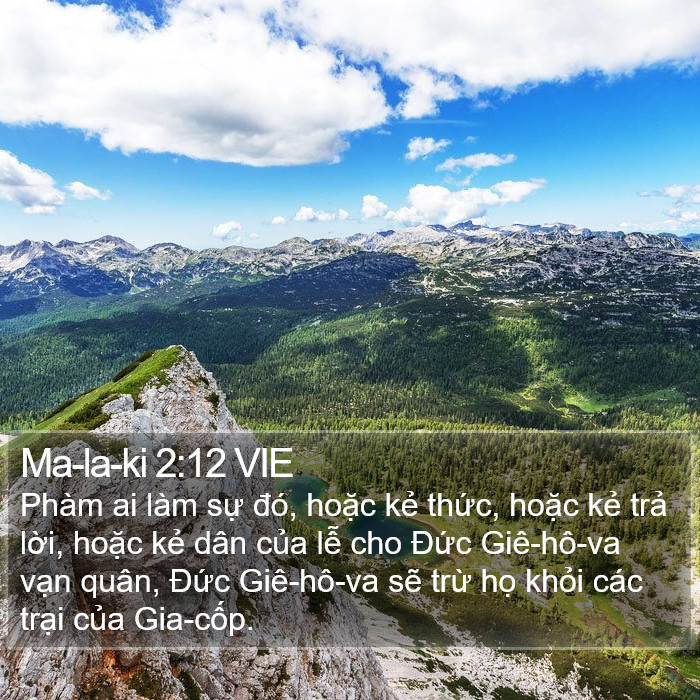 Ma-la-ki 2:12 VIE Bible Study