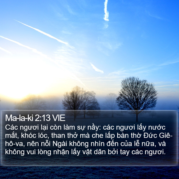 Ma-la-ki 2:13 VIE Bible Study