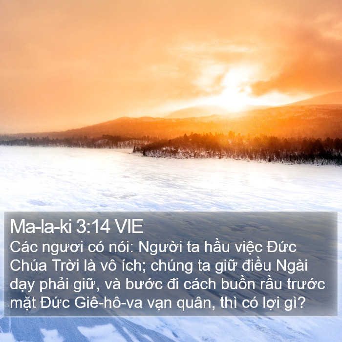 Ma-la-ki 3:14 VIE Bible Study