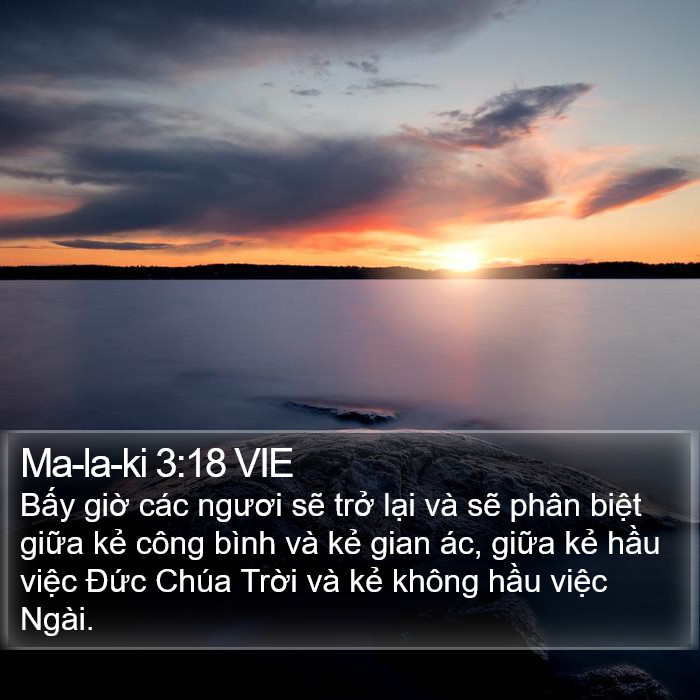 Ma-la-ki 3:18 VIE Bible Study