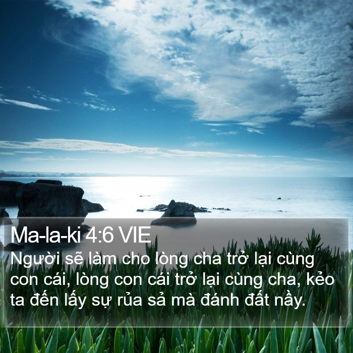 Ma-la-ki 4:6 VIE Bible Study