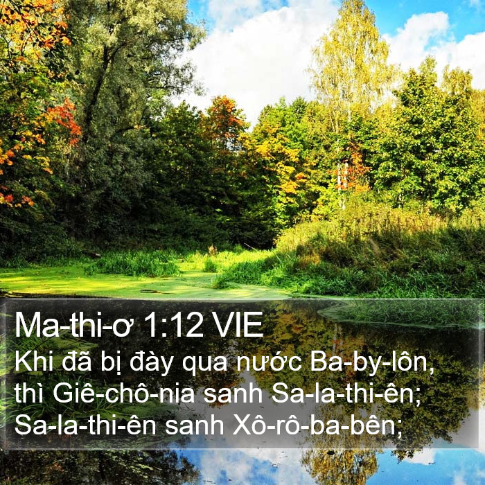 Ma-thi-ơ 1:12 VIE Bible Study