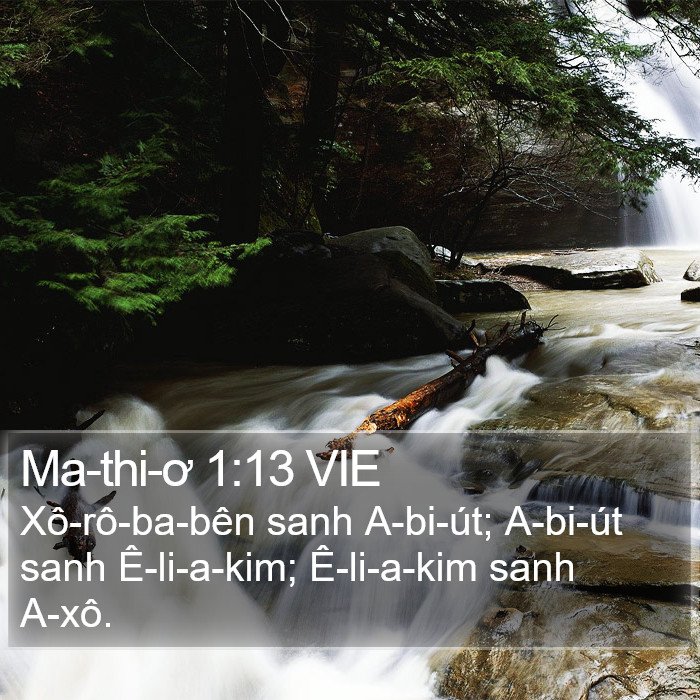 Ma-thi-ơ 1:13 VIE Bible Study