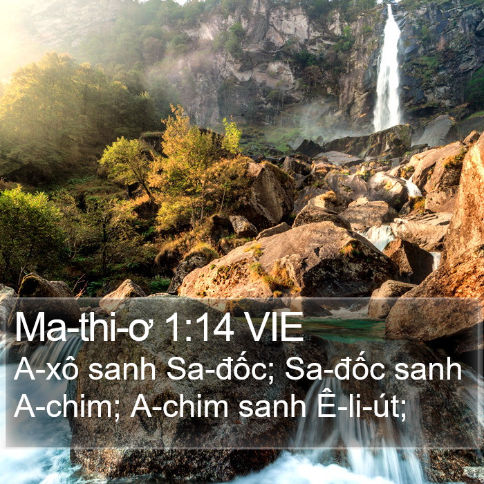 Ma-thi-ơ 1:14 VIE Bible Study