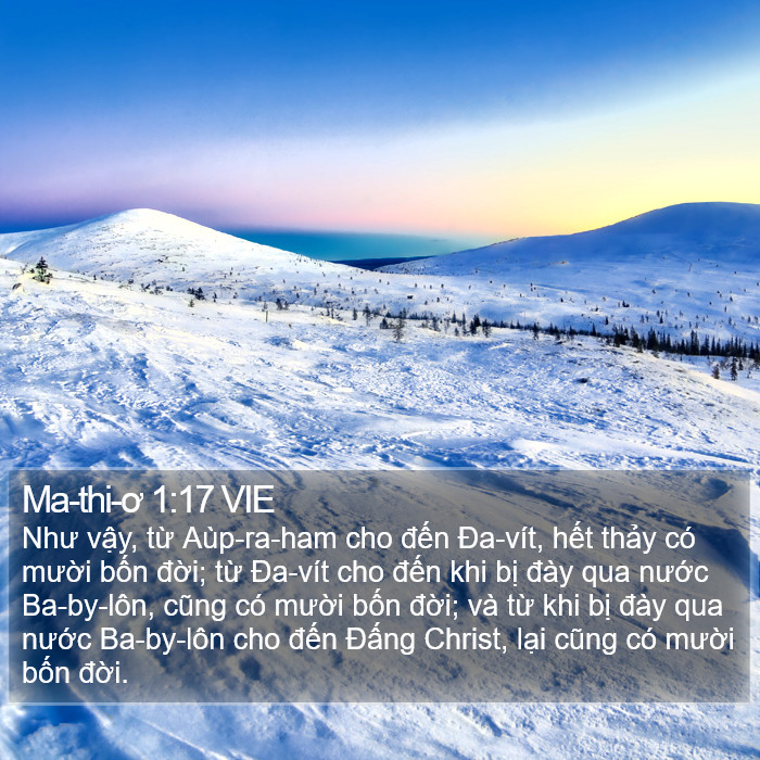 Ma-thi-ơ 1:17 VIE Bible Study