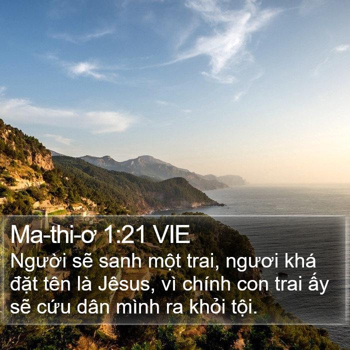 Ma-thi-ơ 1:21 VIE Bible Study