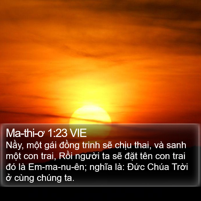 Ma-thi-ơ 1:23 VIE Bible Study