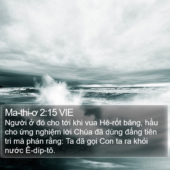 Ma-thi-ơ 2:15 VIE Bible Study