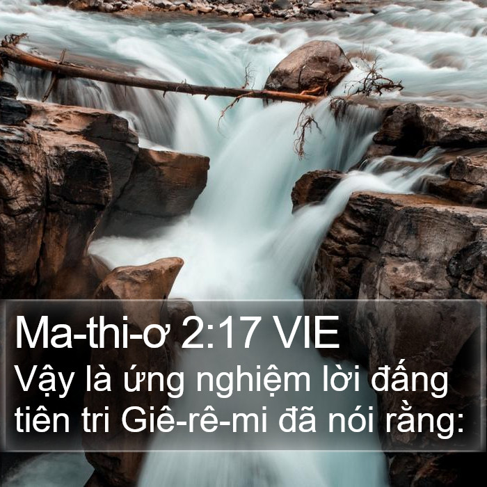 Ma-thi-ơ 2:17 VIE Bible Study