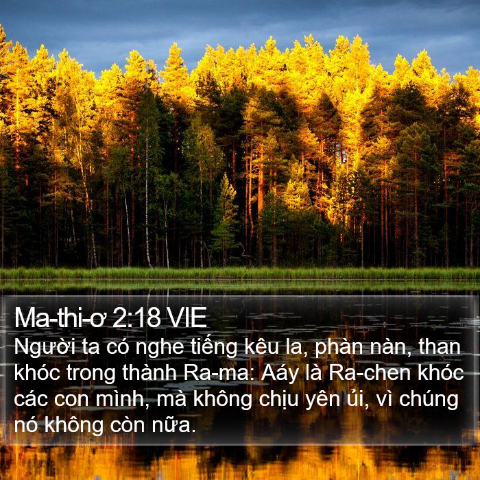 Ma-thi-ơ 2:18 VIE Bible Study