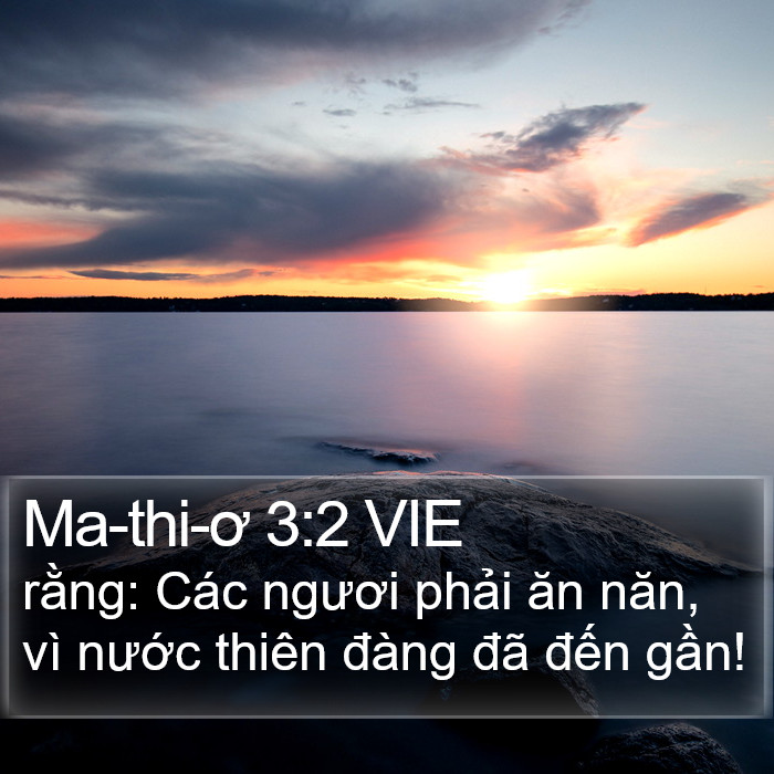 Ma-thi-ơ 3:2 VIE Bible Study