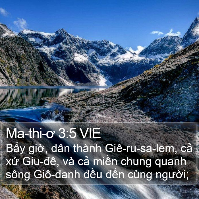 Ma-thi-ơ 3:5 VIE Bible Study