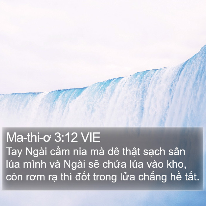 Ma-thi-ơ 3:12 VIE Bible Study