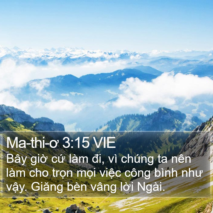 Ma-thi-ơ 3:15 VIE Bible Study