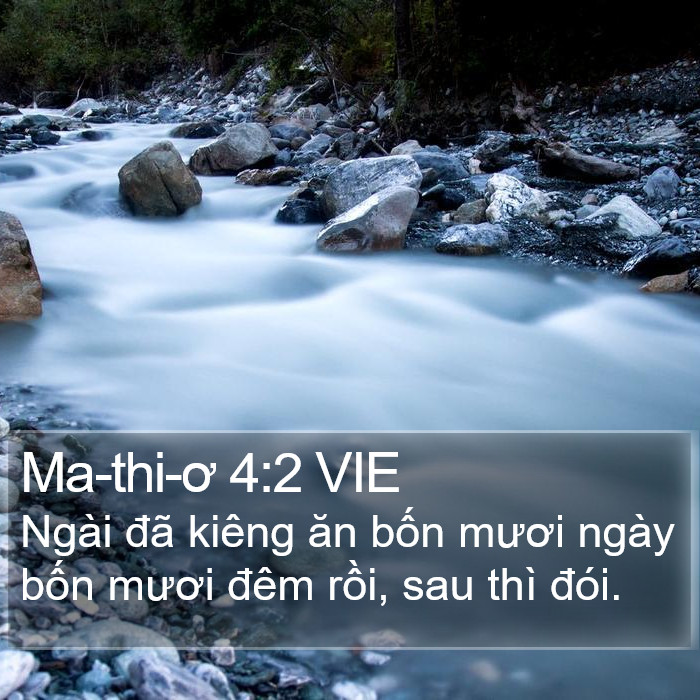 Ma-thi-ơ 4:2 VIE Bible Study