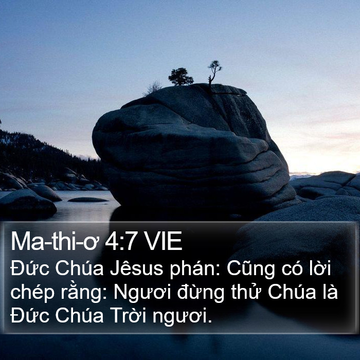 Ma-thi-ơ 4:7 VIE Bible Study