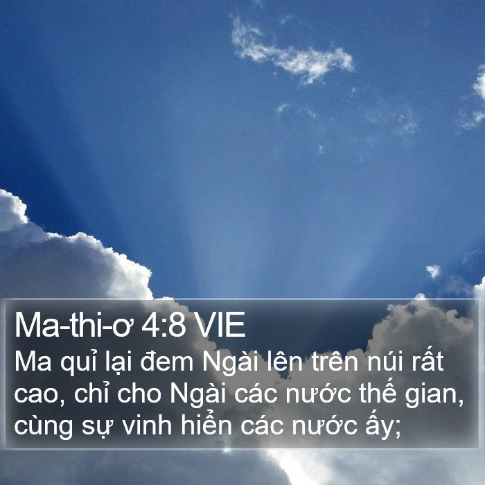 Ma-thi-ơ 4:8 VIE Bible Study