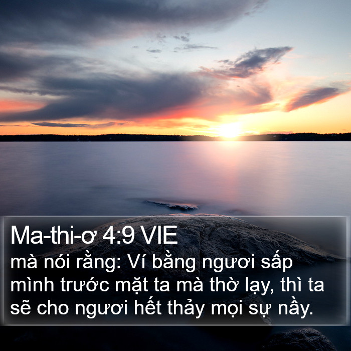 Ma-thi-ơ 4:9 VIE Bible Study