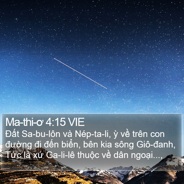 Ma-thi-ơ 4:15 VIE Bible Study